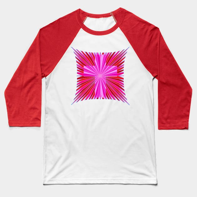 Pink Cross Baseball T-Shirt by razorcitywriter